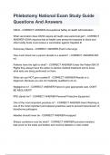 Phlebotomy National Exam Study Guide Questions And Answers&period;