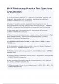 NHA Phlebotomy Practice Test Questions And Answers&period;