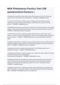 NHA Phlebotomy Practice Test &lpar;100 questionsAnd Answers &rpar;&period;