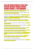 2024 MSF COURSE COMPLETE ACTUAL EXAM UPDATED QUESTIONS VERIFIED ANSWERS ALREADY GRADED A&plus; NEW GENERATION 
