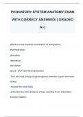 PHONATORY SYSTEM ANATOMY EXAM  WITH CORRECT ANSWERS { GRADED  A+} 