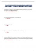 PCA&sol;CFFSS WORKER TRAINING EXAM QUESTIONS  AND CORRECT ANSWERS GRADED A&plus; 2024 UPDATE 