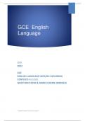 OCR 2023 GCE ENGLISH LANGUAGE H070/02: EXPLORING CONTEXTS AS LEVEL QUESTION PAPER & MARK SCHEME (MERGED)