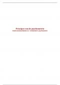 Samenvatting Onderzoeksmethoden en technieken I: psychometrie (1007298ANR)