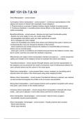 INF 131 Ch 7&comma;8&comma;10&period;