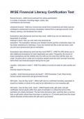 W&excl;SE Financial Literacy Certification Test