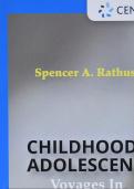  Test Bank For  Childhood and Adolescence Voyages in Development , 7th Edition Spencer A. Rathus