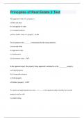 Principles of Real Estate 2 Test