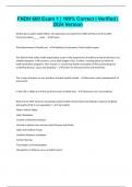 FNDH 600 Exam 1 &vert; 100&percnt; Correct &vert; Verified &vert; 2024 Version