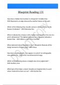 Blueprint Reading 131 Questions And Answers Latest &vert;Update&vert; Verified Answers 