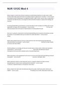 NUR 1212C Mod 4 Exam Study Guide With Practical Questions And Well Elaborated Answers&period;