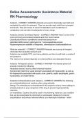 Relias Assessments Assistance Material RN Pharmacology&period;