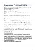 Pharmacology Final Exam REVIEW&period;