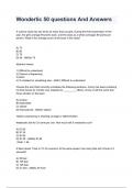 Wonderlic 50 NEWEST 2026&sol;2027 ACTUAL EXAM COMPLETE QUESTIONS AND CORRECT DETAILED ANSWERS &lpar;VERIFIED ANSWERS&rpar; &vert;ALREADY GRADED A&plus;&vert;&vert;BRAND NEW&excl;&excl;