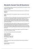 Wonderlic Sample Test &lpar;28 Questions&rpar; NEWEST 2026&sol;2027 ACTUAL EXAM COMPLETE QUESTIONS AND CORRECT DETAILED ANSWERS &lpar;VERIFIED ANSWERS&rpar; &vert;ALREADY GRADED A&plus;&vert;&vert;BRAND NEW&excl;&excl;