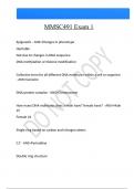 MMSC491 Exam 1 Questions And Answers Latest &vert;Update&vert; Verified Answers 