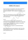MMSC 491 Exam 2 Questions And Answers Latest &vert;Update&vert; Verified Answers 
