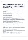 ENG1502 Exam Questions With Correct Answers 100&percnt; &vert; Verified Solutions 2024