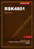 RSK4801 Exam Pack 2026 &lpar;Updated&rpar; - Operational Risk Management