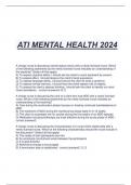 ATI MENTAL HEALTH 2024