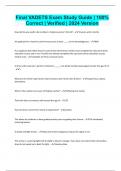 Final VADETS Exam Study Guide &vert; 100&percnt; Correct &vert; Verified &vert; 2024 Version