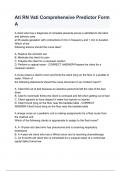 Ati RN Vati Comprehensive Predictor Form A