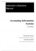 Official© Solutions Manual for Accounting Information Systems,Romney,15e