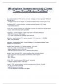 Birmingham human case study &lpar;James  Turner St and Sutton Coldfield
