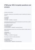 VTNE prep 100&percnt; Complete questions and answers