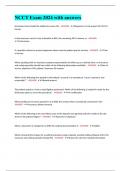 NCCT Exam 2024 with answers