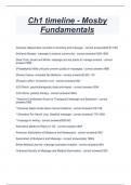Ch1 timeline - Mosby  Fundamentals