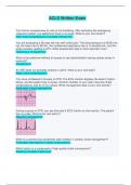 ACLS Written Exam - Questions with 100% Correct Answers
