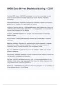 WGU Data Driven Decision Making - C207