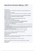 Data-Driven Decision Making - C207