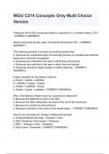 WGU C214 Concepts Only Multi Choice Version