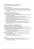 American Government Notes - Government Income