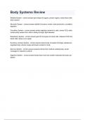 Body Systems Review