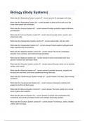 Biology &lpar;Body Systems&rpar;