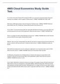 AWS Cloud Economics Study Guide Test&period;