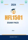 HFL1501 Exam Pack 2024