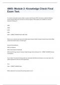AWS- Module 2- Knowledge Check Final Exam Test&period;