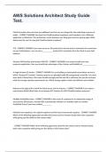 AWS Solutions Architect Study Guide Test&period;