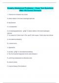 Dunphy (Abdominal Problems) – Exam Test Questions With 100 Correct Answers
