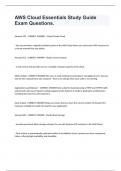 AWS Cloud Essentials Study Guide Exam Questions&period;