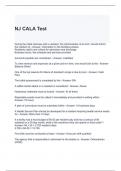 NJ CALA Test 100% solved