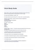 CALA Study Guide latest updated