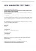 CPSC 4440 AWS ACA STUDY GUIDE&period;