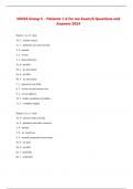 NIHSS Group C - Patients 1-6 for me Exam/6 Questions and Answers