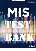 TEST BANK FOR MANAGEMENT INFORMATION SYSTEMS&comma; 10th EDITION BY &lpar;HOSSEIN BIDGOLI&comma; 2020&rpar; VERIFIED CHAPTERS 1 - 14&comma; COMPLETE NEWEST VERSION