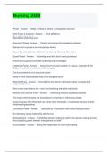 Nursing 2400 Questions and Correct Answers